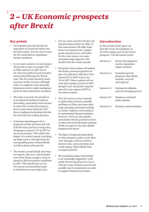 2 – UK Economic prospects after Brexit