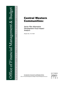 Central Western Communities Sector Plan