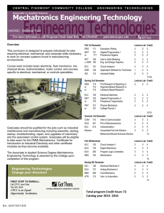 Mechatronics Engineering Technology