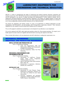 laboratory equipments for engineering and technical