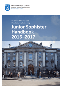 Handbook Mechanical - Trinity College Dublin