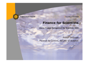 Finance for Scientists