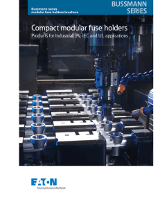 Modular Fuse Holder Brochure from Eaton