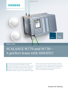 SCALANCE W770 and W730 – A perfect team with