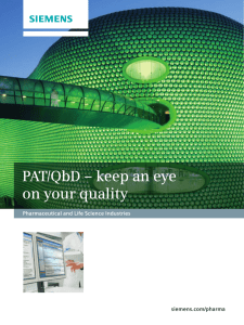 PAT/QbD – keep an eye on your quality