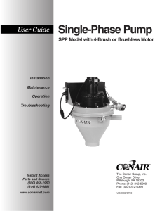 Single-Phase Vacuum Pump