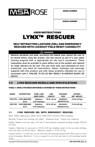 Lynx Rescuer User Instructions