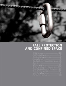 FALL PROTECTION ANd CONFINEd sPACE