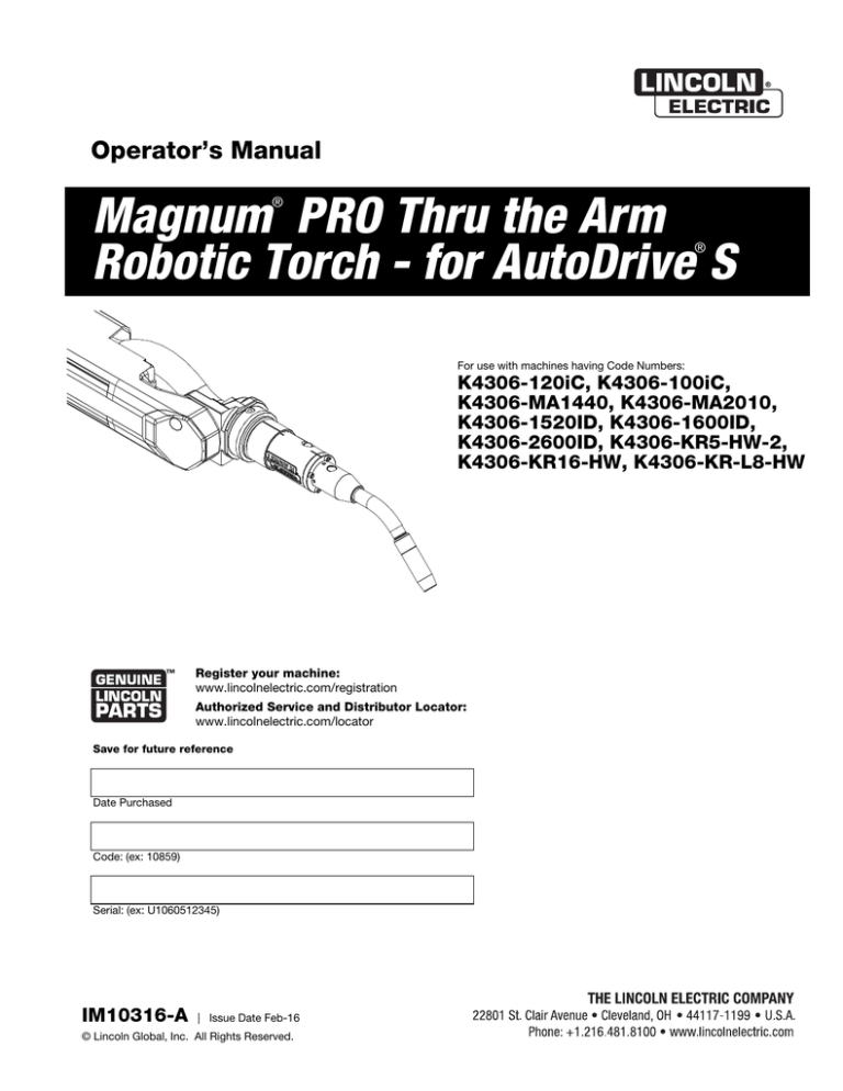 Operator Manual English