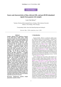 Source and characteristics of blue, infrared (IR), and post