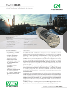 Infrared Point Detector for Combustible Gas Detection