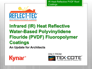 (IR) Heat Reflective Water-Based Polyvinylidene