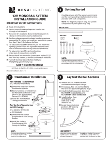 Monorail Installation Guide and Troubleshooting