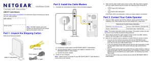 CMD31T Cable Modem Installation Guide