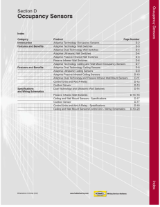 Occupancy Sensors