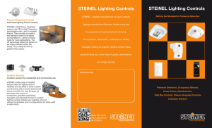 STEINEL Lighting Controls STEINEL Lighting Controls