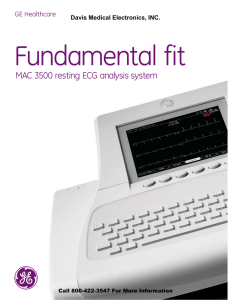 MAC 3500 resting ECG analysis system