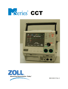 ZOLL M Series CCT Defibrillator Manual