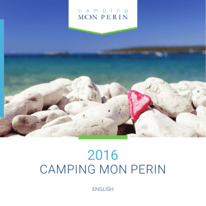 Camp brochure - Camping Mon Perin