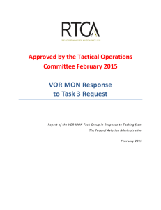 VOR MON Response to Task 3 Request