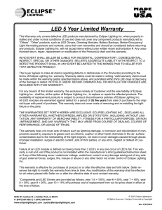 LED 5-Year Limited Warranty