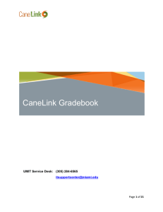 CaneLink Gradebook