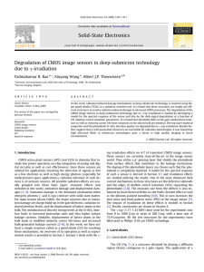 Degradation of CMOS image sensors in deep