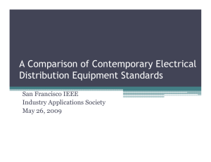 A Comparison of Contemporary Electrical Distribution Equipment
