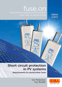 Short circuit protection in PV systems - SIBA