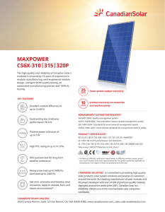 maxpower - Canadian Solar