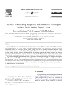 Revision of the timing, magnitude and distribution of Neogene