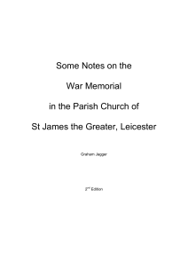 Notes on War Memorial
