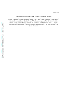 Optical Photometry of GRB 021004: The First Month