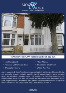 £138,950 41 Walton Street, Off Narborough Road, LE3 0DX