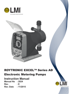 LMI Pump AD Series Manual