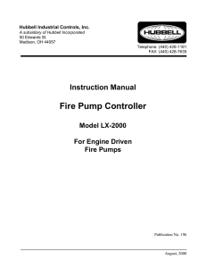 Fire Pump Controller - Hubbell Industrial Controls