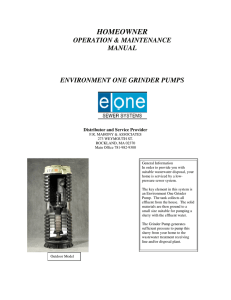SRE-005 Environment One Homeowner Manual