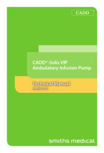 CADD®-Solis VIP Ambulatory Infusion Pump Technical