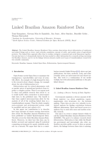 Linked Brazilian Amazon Rainforest Data