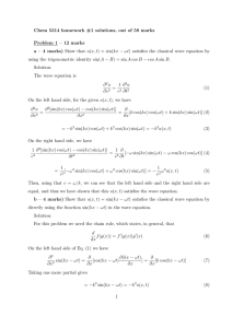 Chem 5314 homework #1 solutions, out of 58 marks Problem 1 – 12