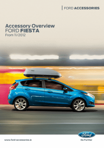 Accessory Overview FORD FIESTA