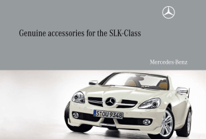 Genuine Accessories for the SLK