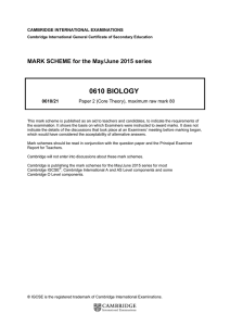 0610 biology - Home | BISK