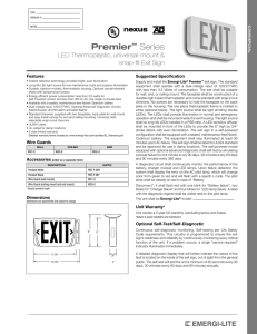 Premier™ Series - Exit Sign - Emergi-Lite