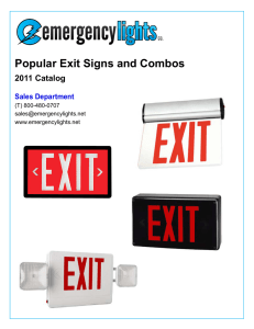 Popular Exit Signs and Combos