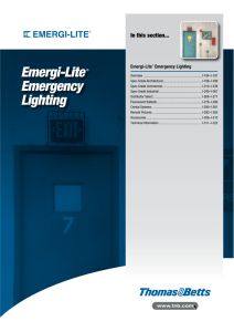 CAT04.03 EmergiLite Emergency Lighting