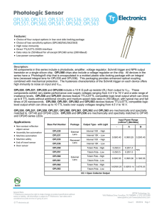 OPL550 Datasheet - OPTEK Technology