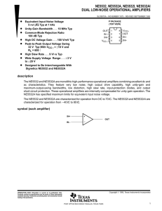 ne5532, ne5532a, ne5532i, ne5532ai dual low-noise