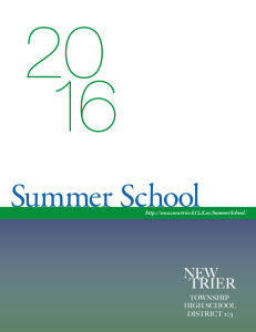 Summer School Brochure