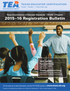 2015–16 Registration Bulletin - ETS